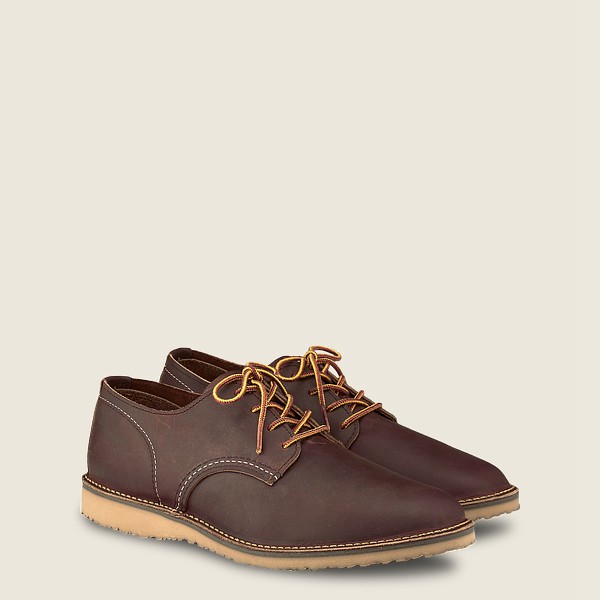 Red Wing Oxford Mens Brown - Weekender – Rough & Tough Leather - 5748016-AF